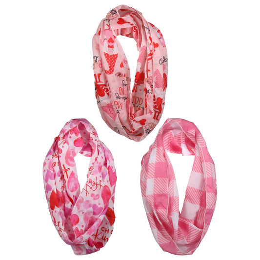 Valentines Day Infinity Scarves, 68 in. (Pack of 36)