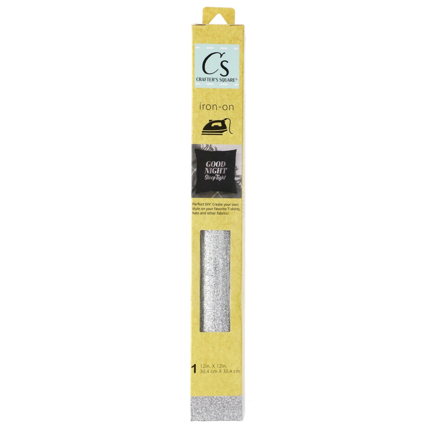 Crafter's Square Iron-On Glitter Vinyl Paper, 12x12-in. (Pack of 24)