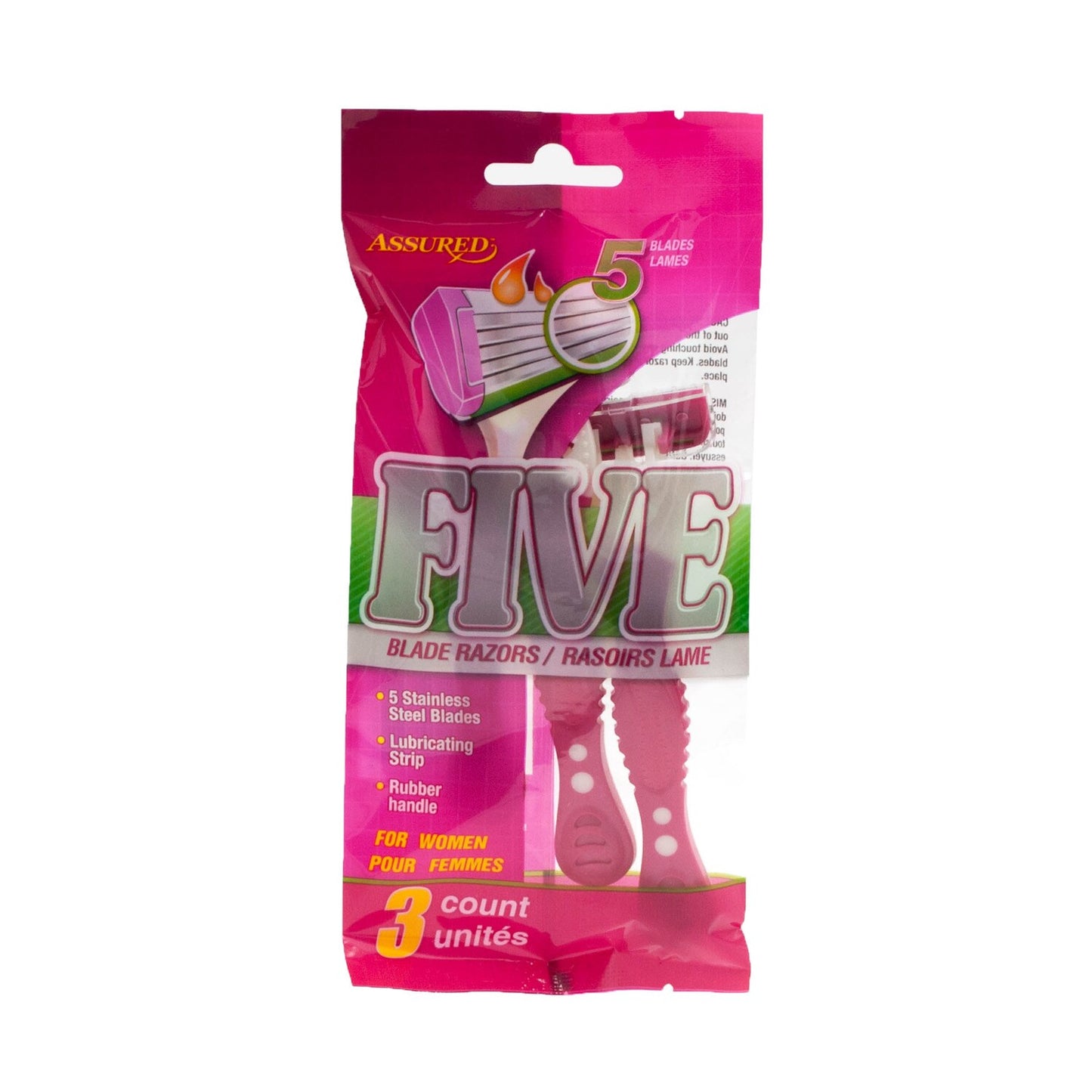 Women's 5-Blade Razors, 3-ct. Packs (Pack of 24)