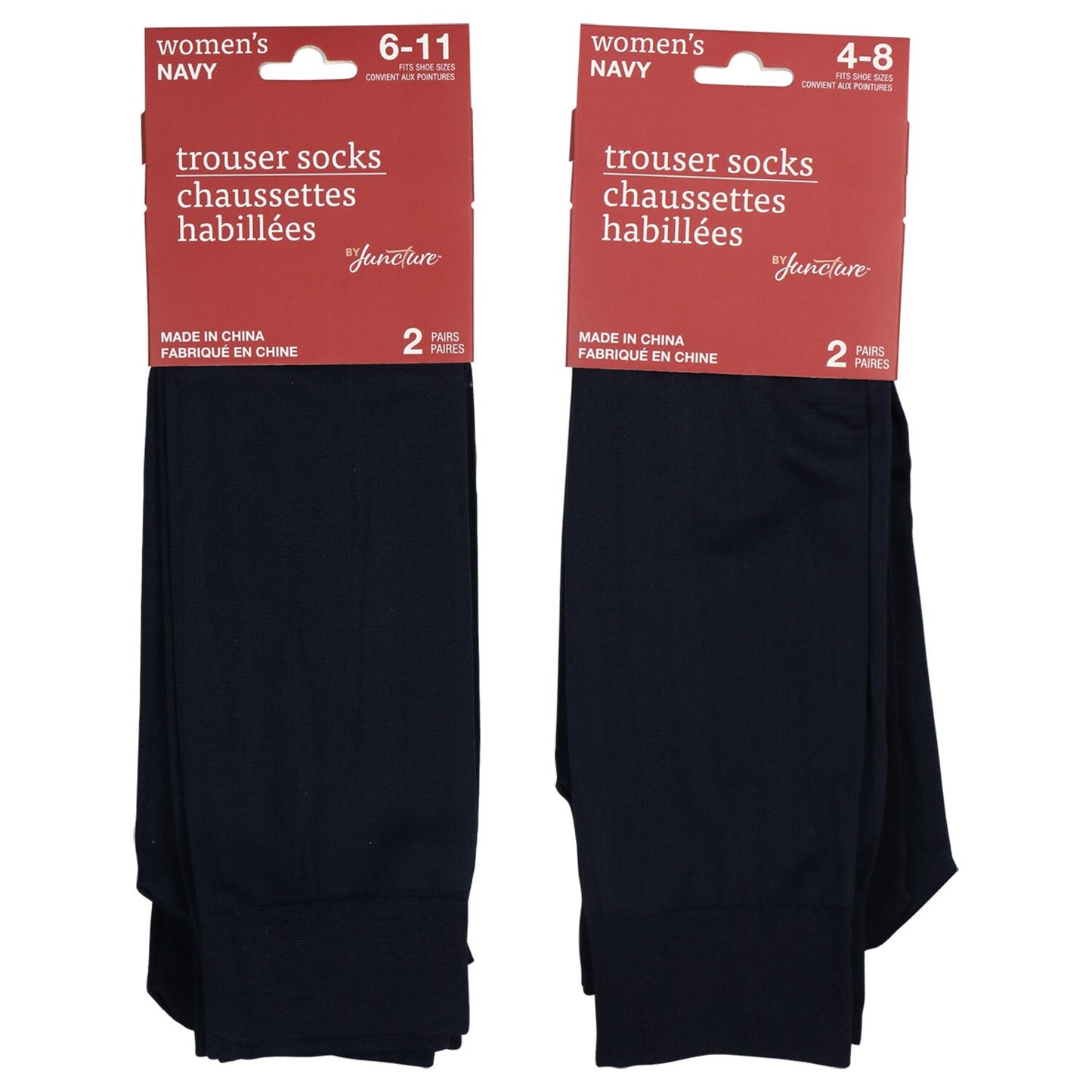 Juncture Women's Black Trouser Socks, 2 Pair Packs (Pack of 36)
