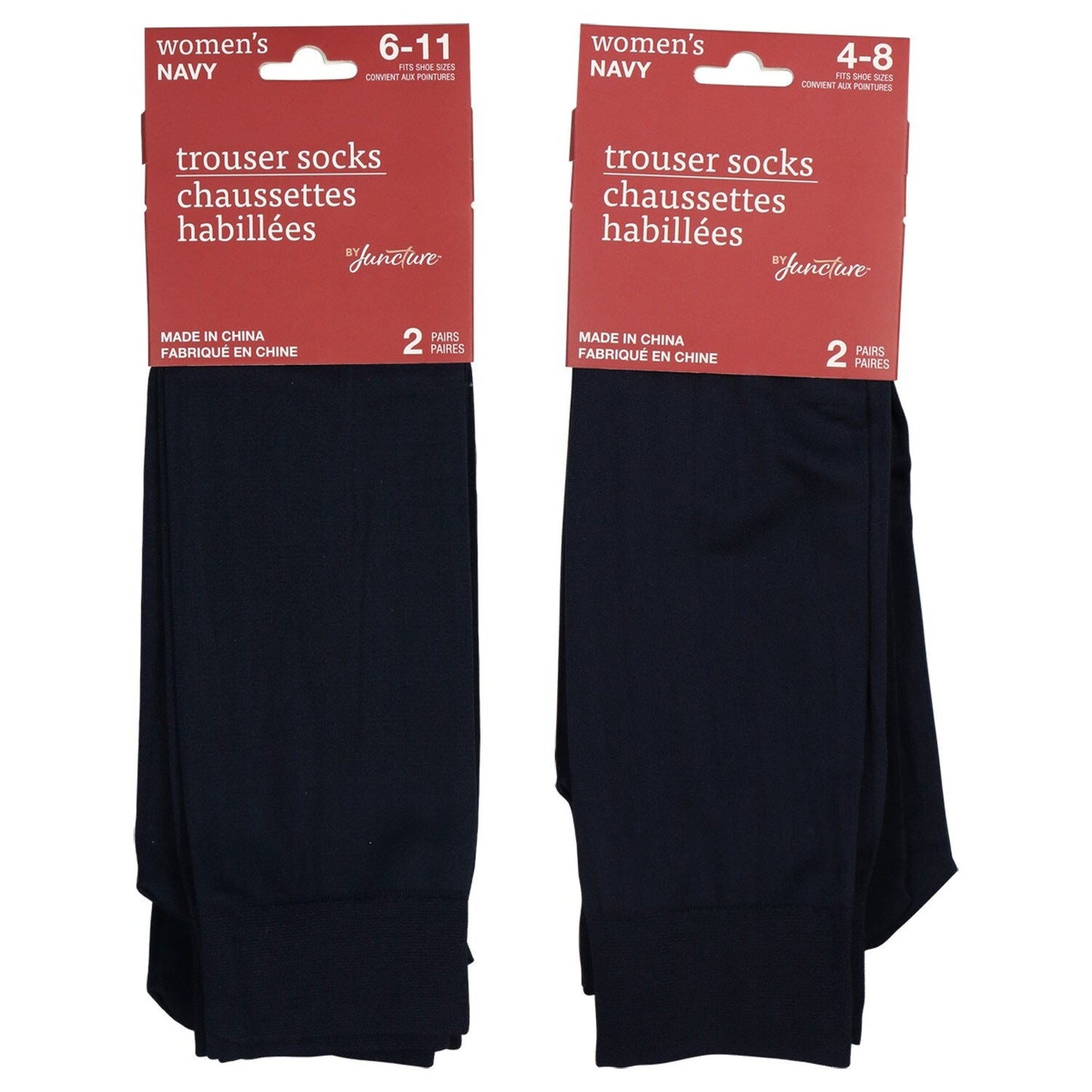 Juncture Women's Black Trouser Socks, 2 Pair Packs (Pack of 36)
