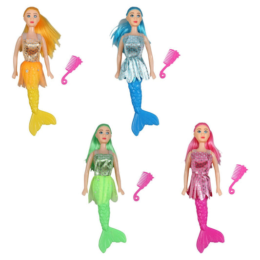 Caucasian Mermaid Fashion Dolls, 11-in. (Pack of 24)