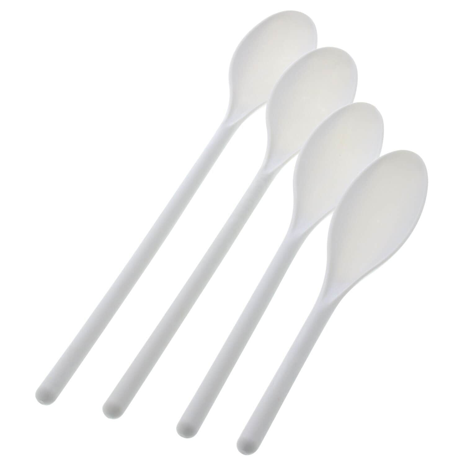 Cooking Concepts White Plastic Mixing Spoons, 4-ct. Packs (Pack of 24)