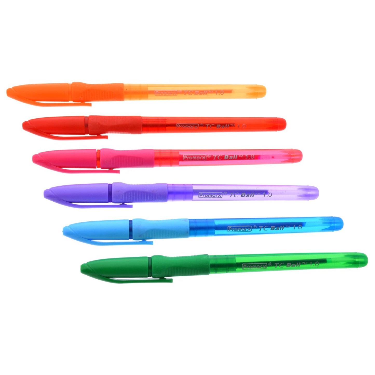 ProMarx Fashion Stick Pens in Assorted Fashion Colors, 6-ct. Packs (Pack of 24)
