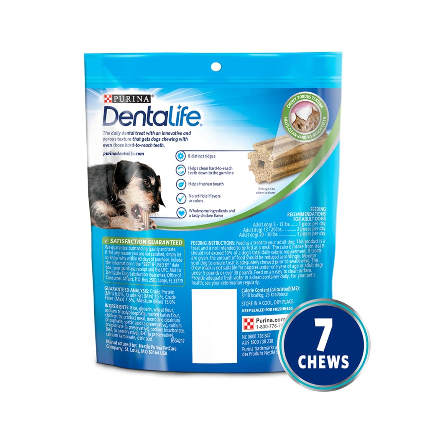Purina Dental Life Daily Oral Care Dog Treats, 2-oz. Bags (Pack of 6)