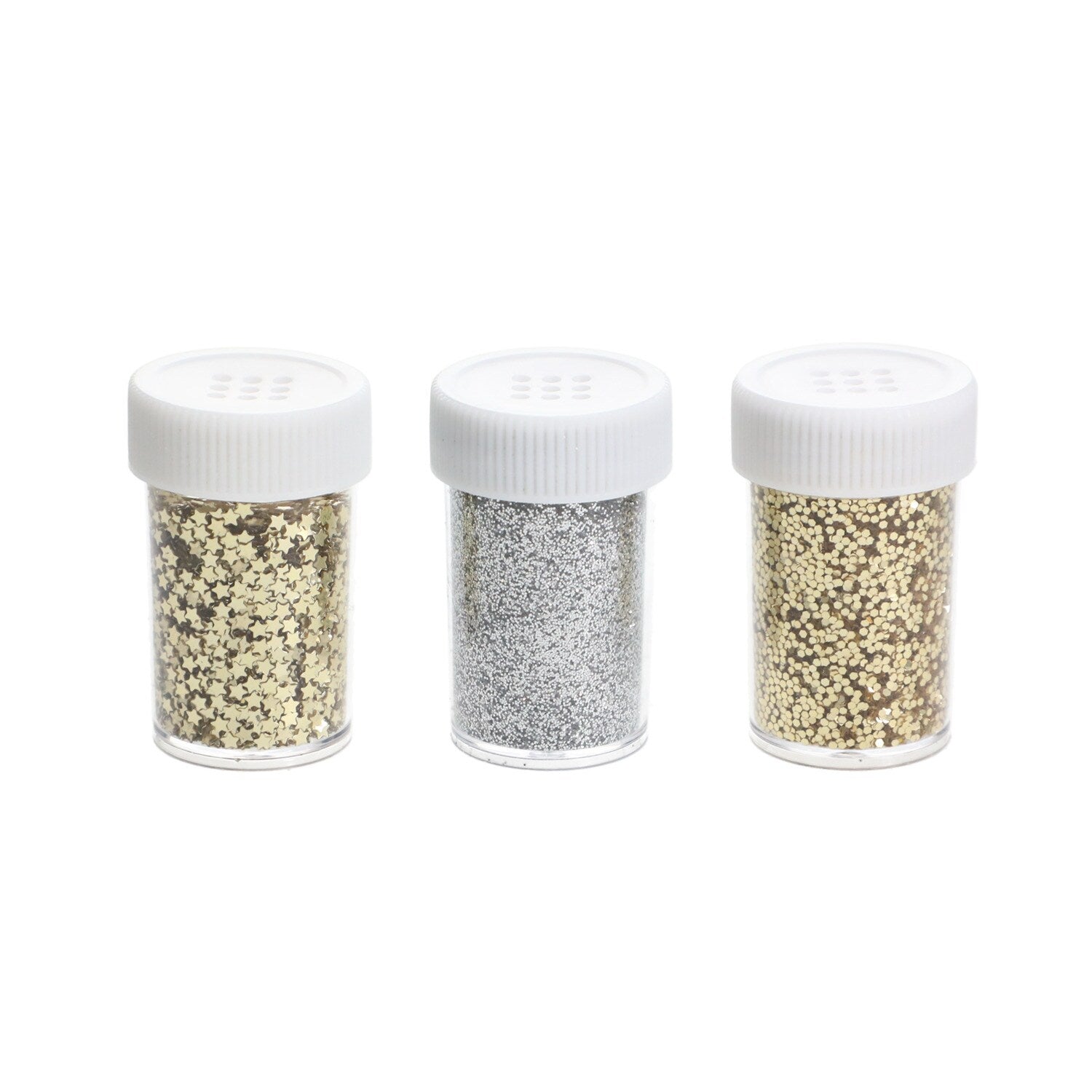 Crafter's Square Glittery Sequin Pots, 3-ct. (Pack of 36)