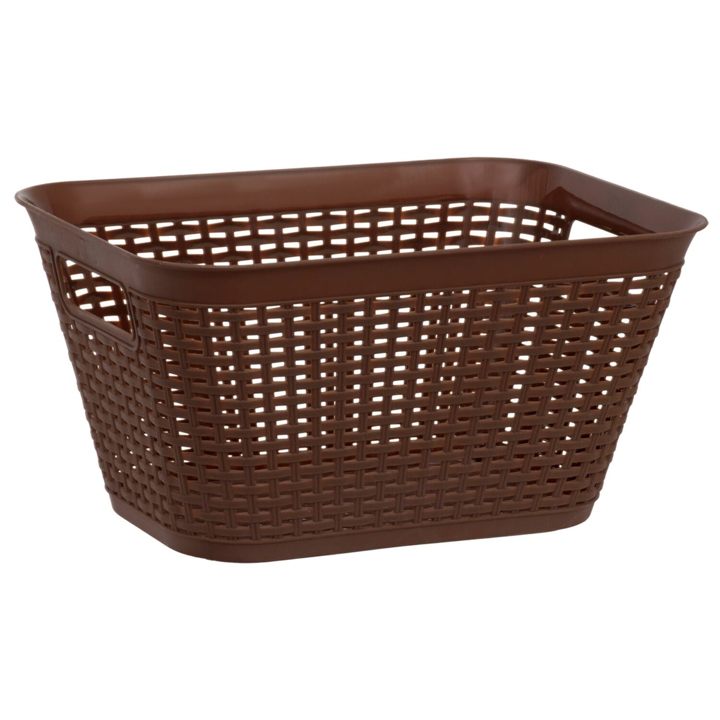 Essentials Tall Rectangular Slotted Plastic Baskets, 11x7.5x6 in. (Pack of 36)