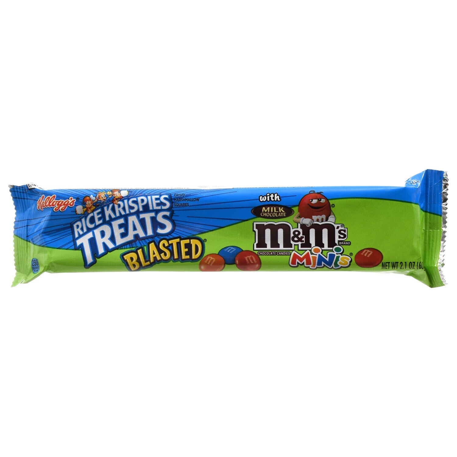 Kellogg's Rice Krispies Treats Blasted with M&M's Minis, 2.1 oz. (Pack of 72)