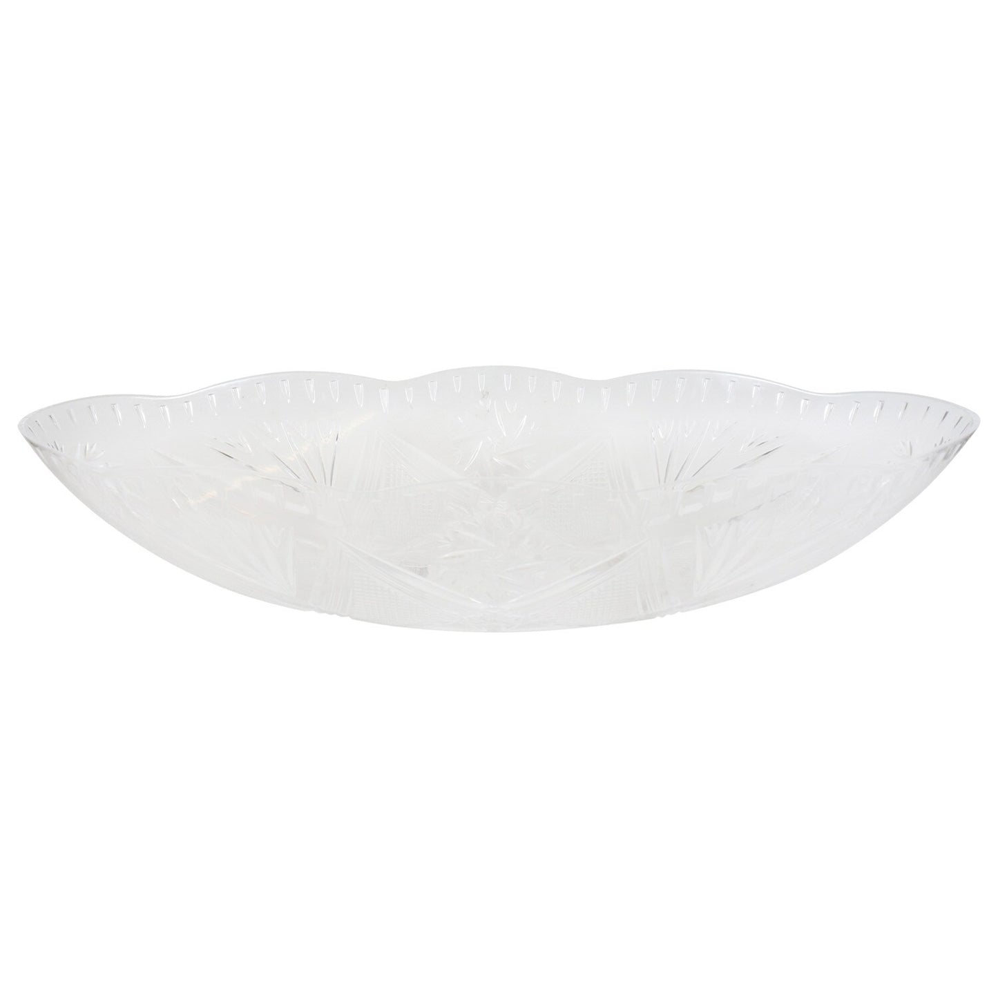 Plastic Cut-Edge Oval Bowls (Pack of 4)