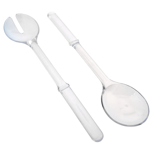 Clear Plastic Salad Serving Sets (Pack of 24)