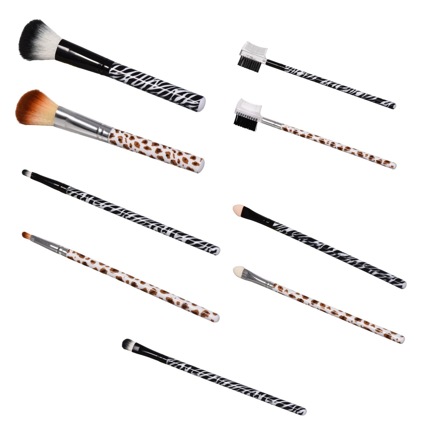 Sassy+Chic Animal Printed Cosmetic Brushes, 6x0.5 in. (Pack of 24)