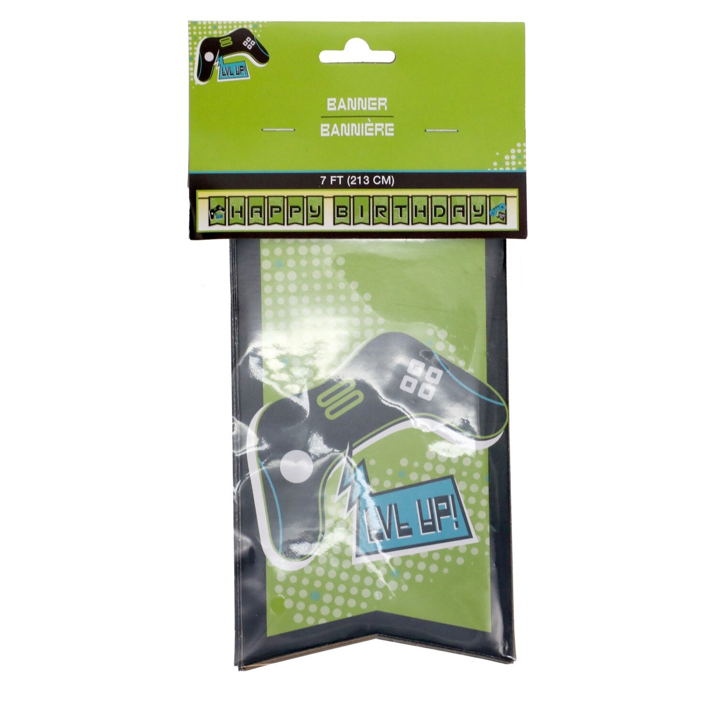 Game Theme Birthday Banner, 7-ft. (84-in. x .10-in. x 7-in.) (Pack of 24)