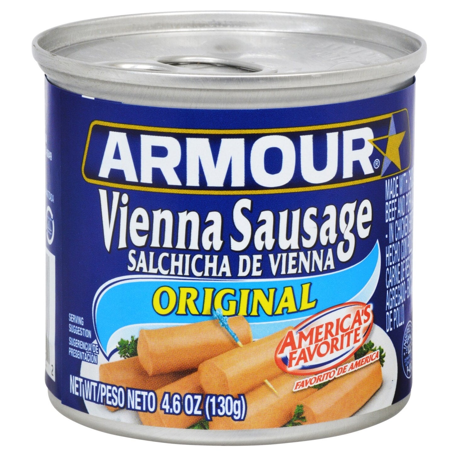 Armour Original Vienna Sausages, 4.6 oz. Cans (Pack of 48)