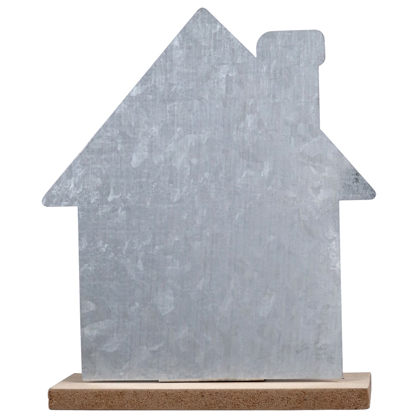 Galvanized Metal Tabletop Icons, 1.375x4.75x7.125 in. (Pack of 24)