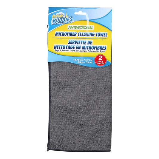 Scrub Buddies Antimicrobial Microfiber Cleaning Towels, 2-ct. Packs (Pack of 24)