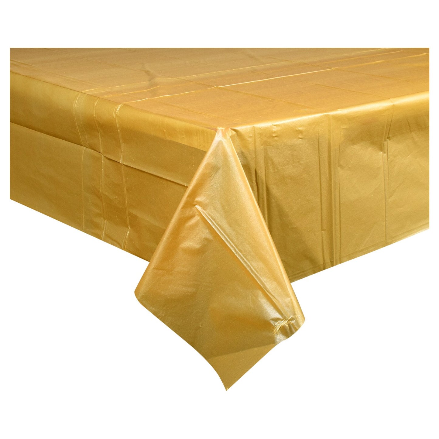 Dark Gold Plastic Table Covers, 54x108 in. (Pack of 36)