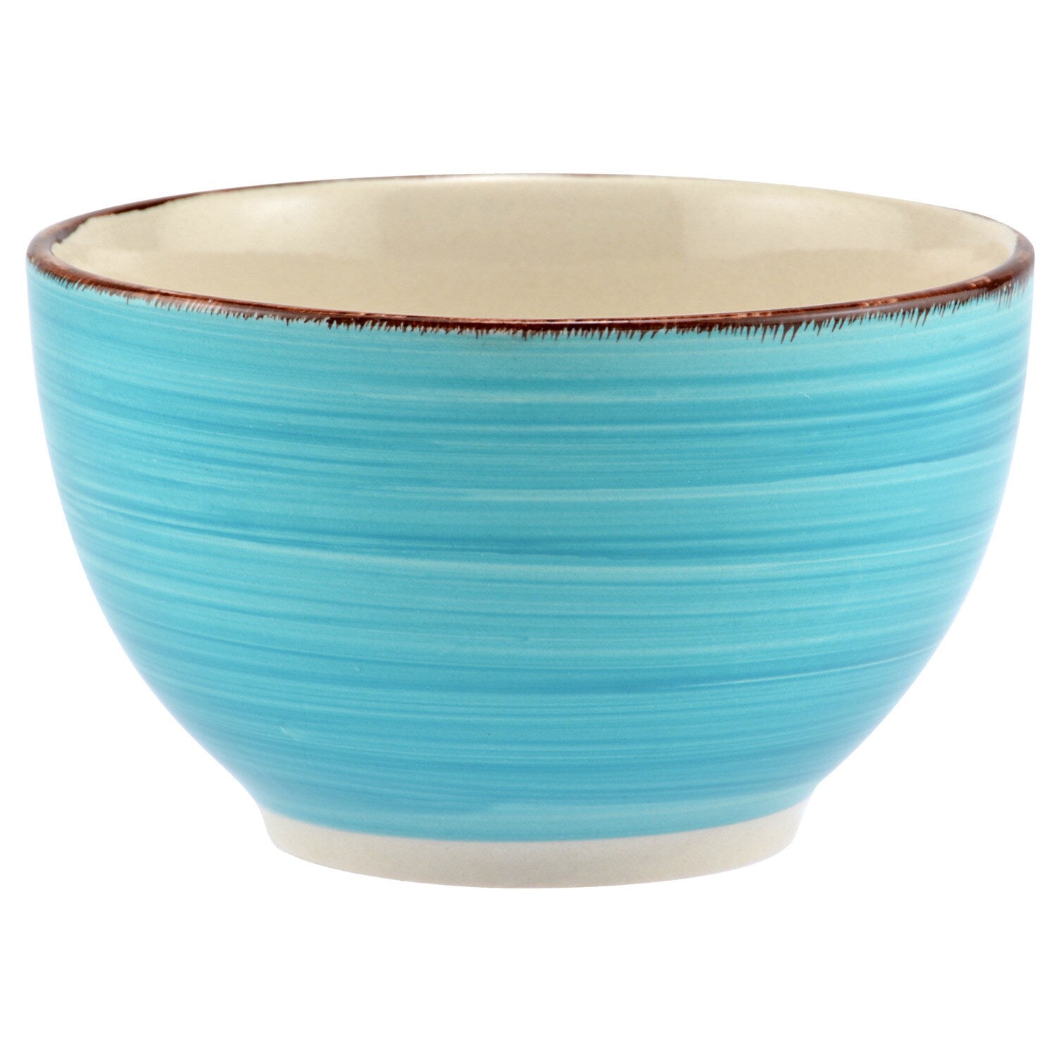 Royal Norfolk Turquoise Swirl Stoneware Bowls, 5.5 in. (Pack of 4)