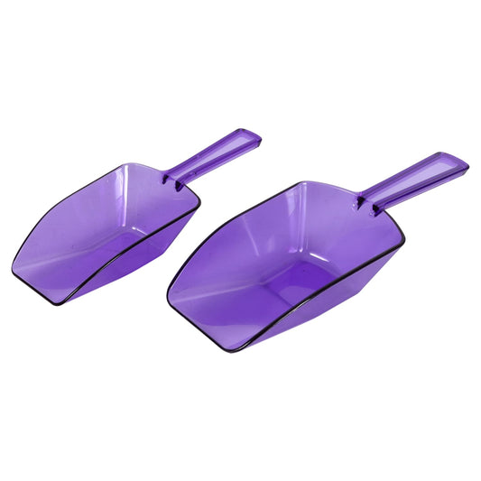 Purple Plastic Scoop Sets, 6x3x1-in. (Pack of 24)