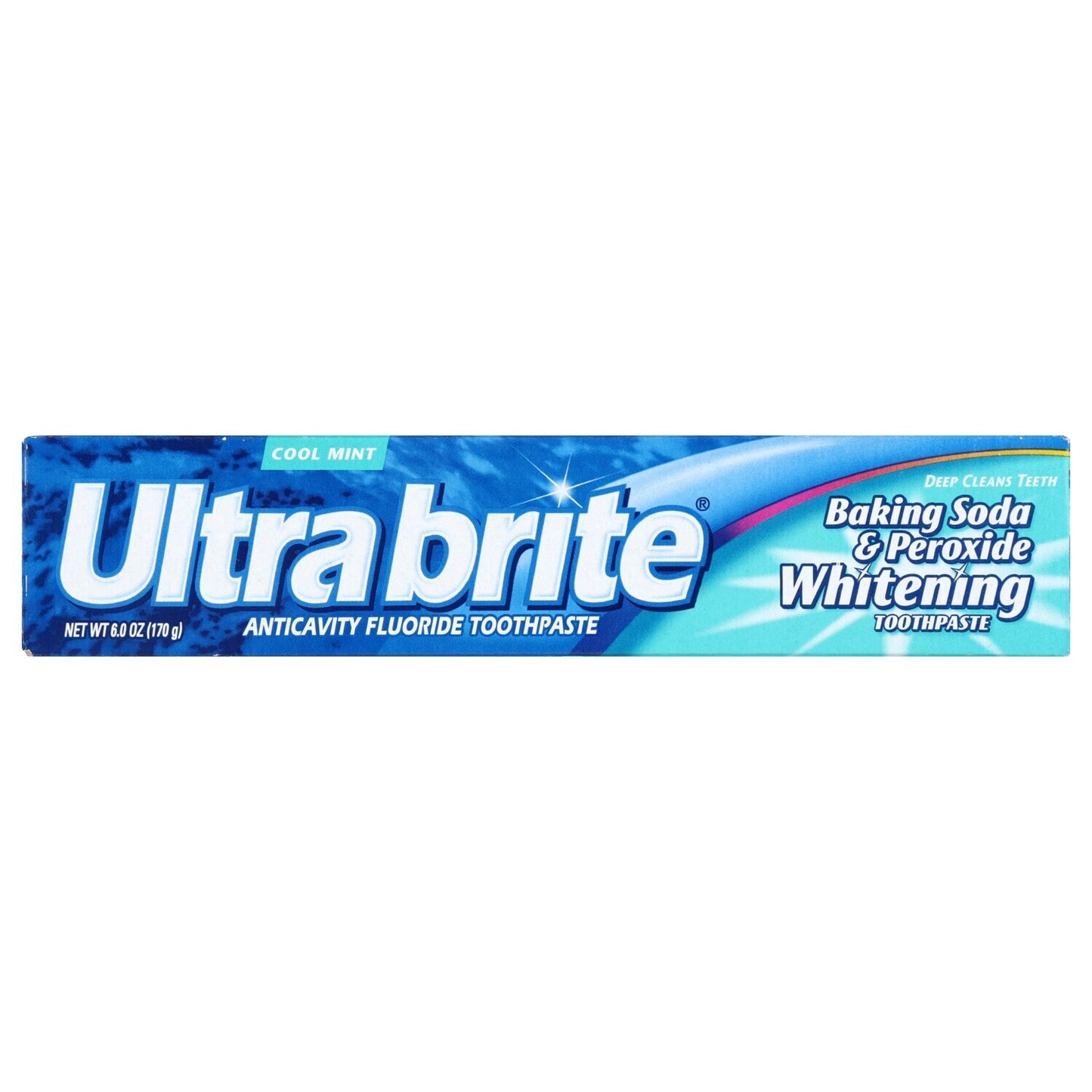 Ultra Brite Cool Mint Baking Soda & Peroxide Whitening Toothpaste, 6-oz. (24)