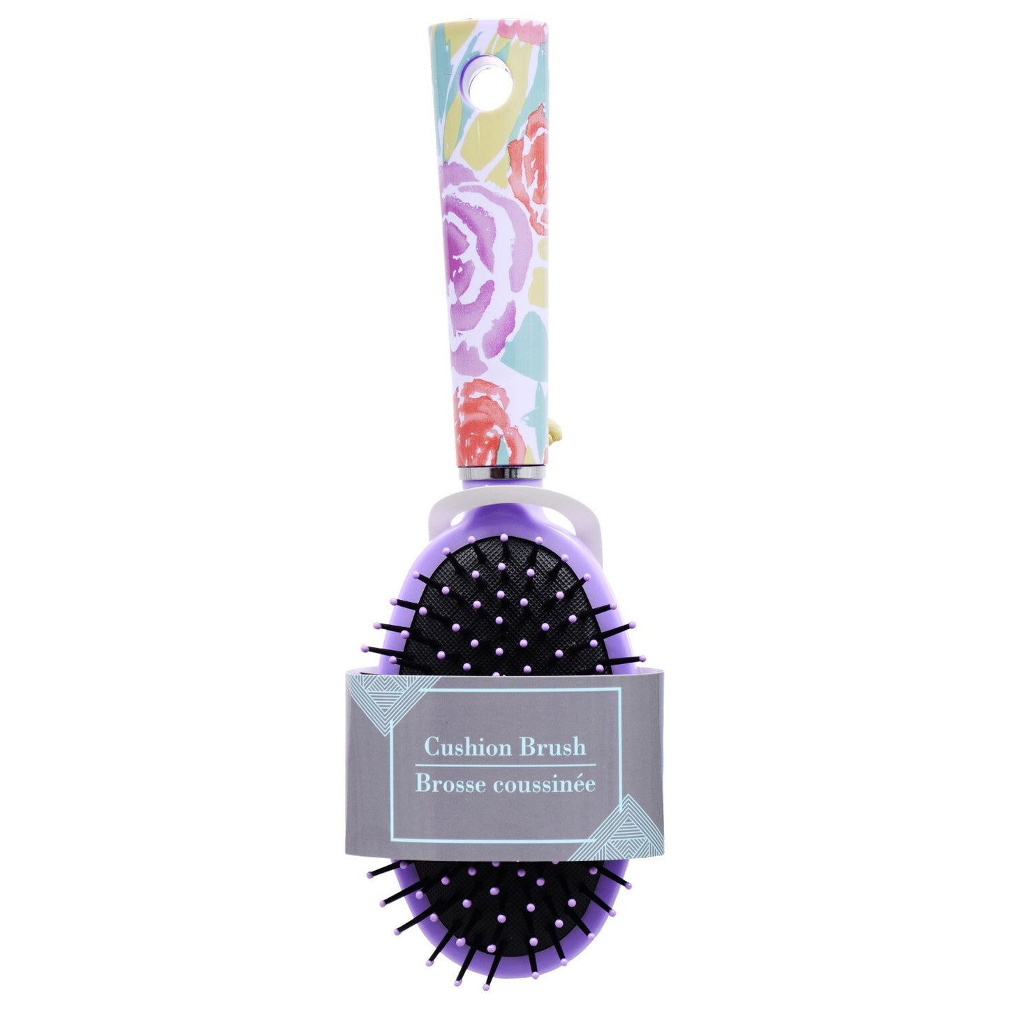Cushioned Paddle Brushes with Decorative Handles (Pack of 24)
