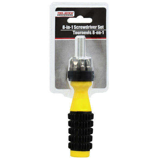 Tool Bench Hardware 8-In-1 Screwdriver Sets, 8-pc. Sets (Pack of 48)