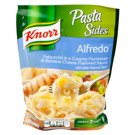 Knorr Alfredo Pasta Sides, 4.4 oz. Bags (Pack of 12)