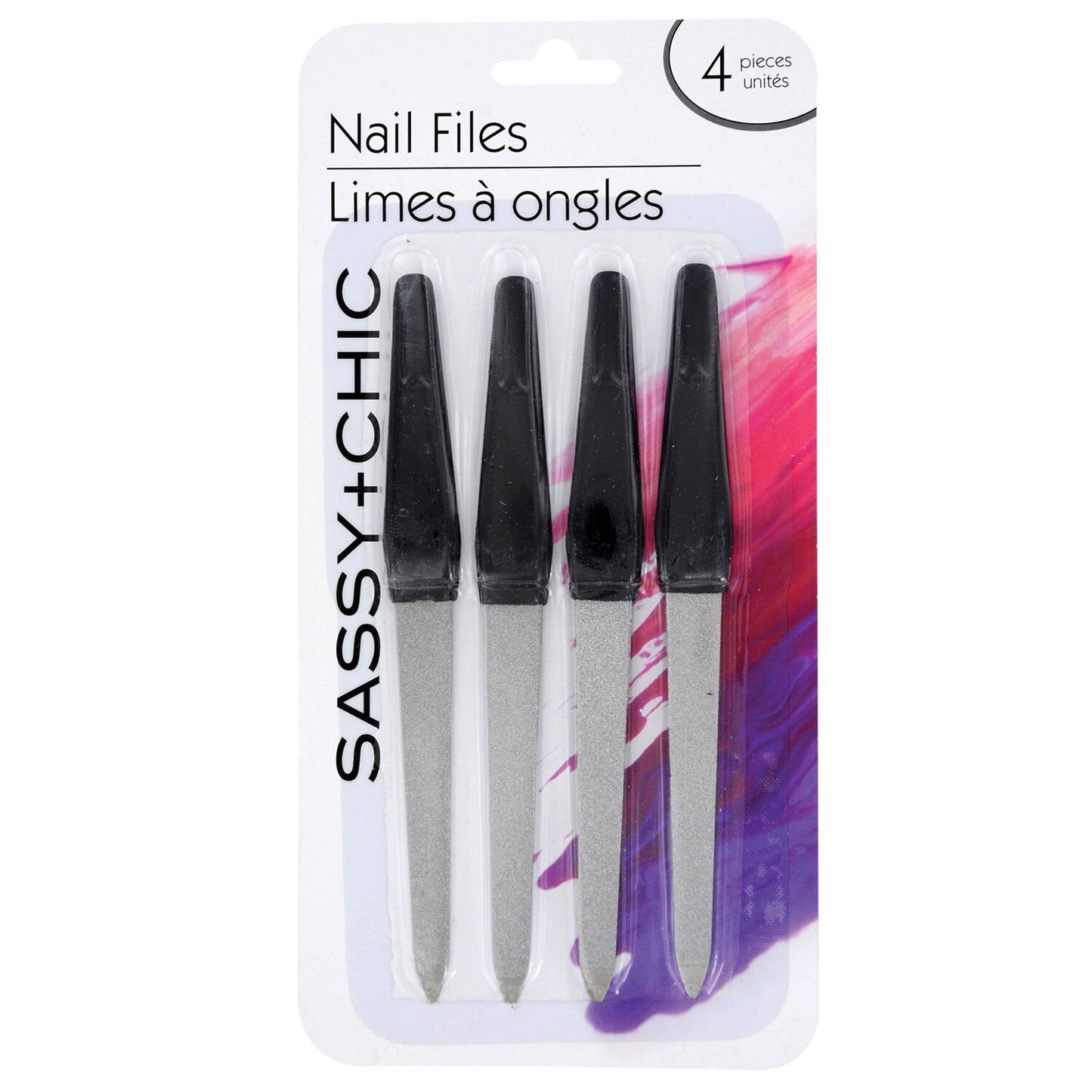 Sassy+Chic Metal Nail Files, 4-ct. Packs (Pack of 48)