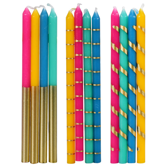 Long Birthday Party Candles, 14-ct. Boxes (Pack of 48)