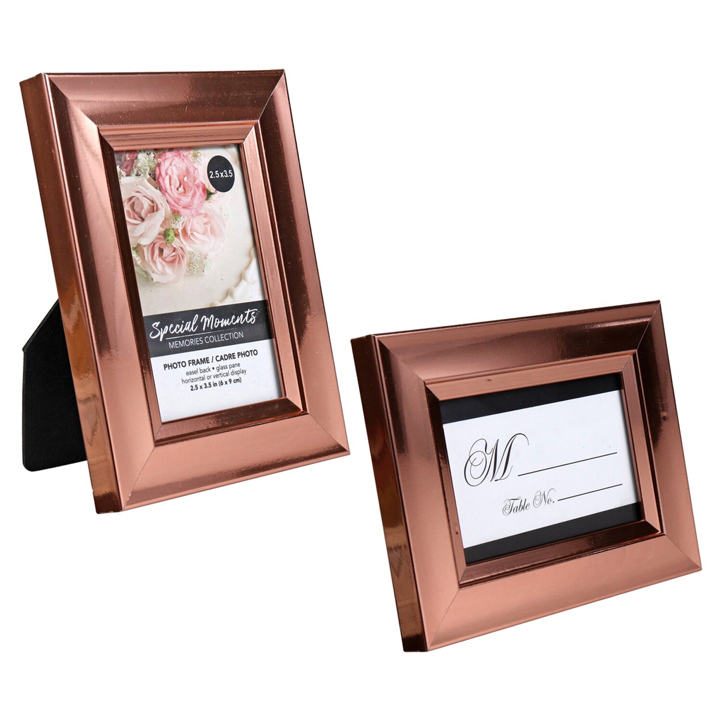 Special Rose Gold Picture Frames, 2x3 in. (Pack of 12)