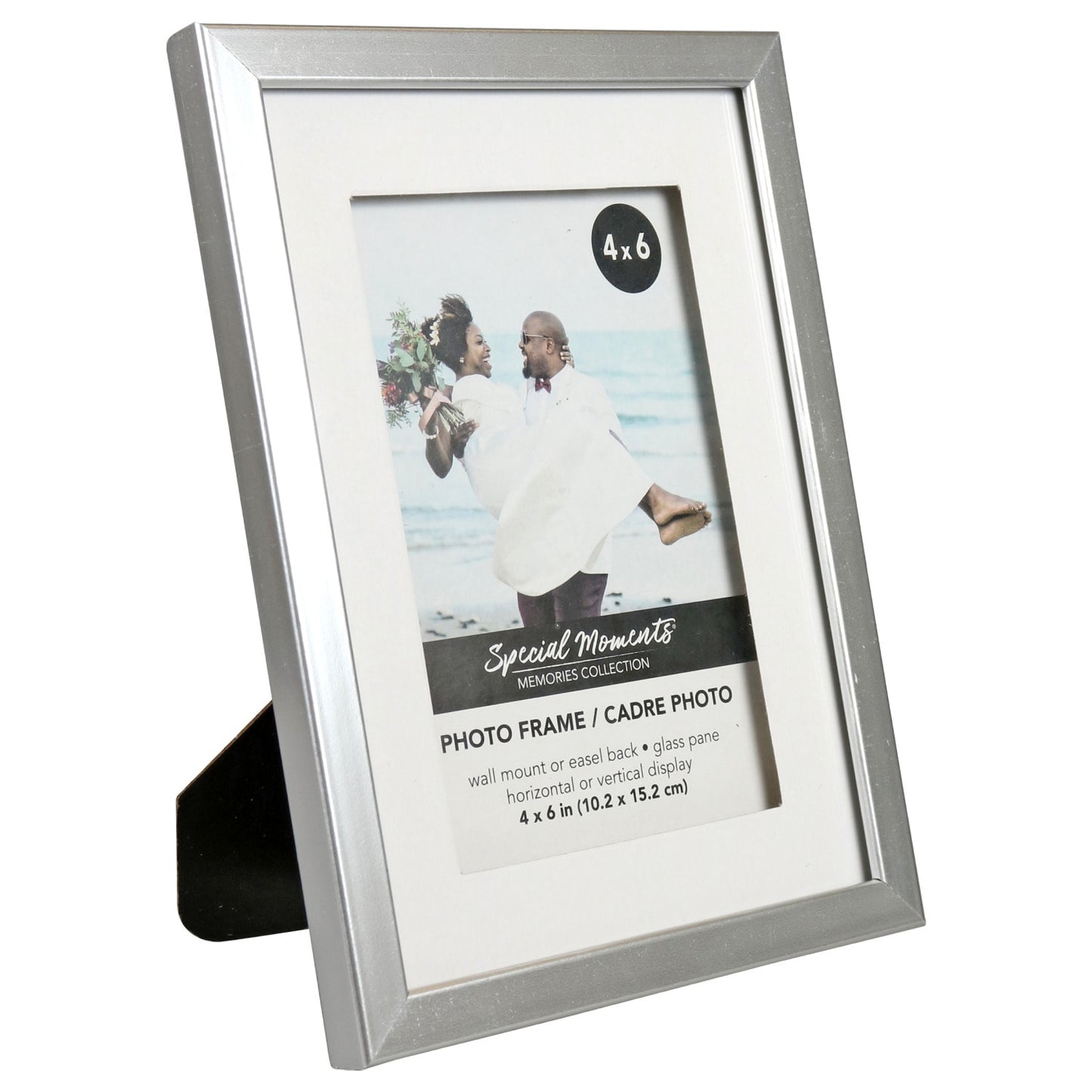 Classic Silver Matted Picture Frame, 4x6 in. (Pack of 12)