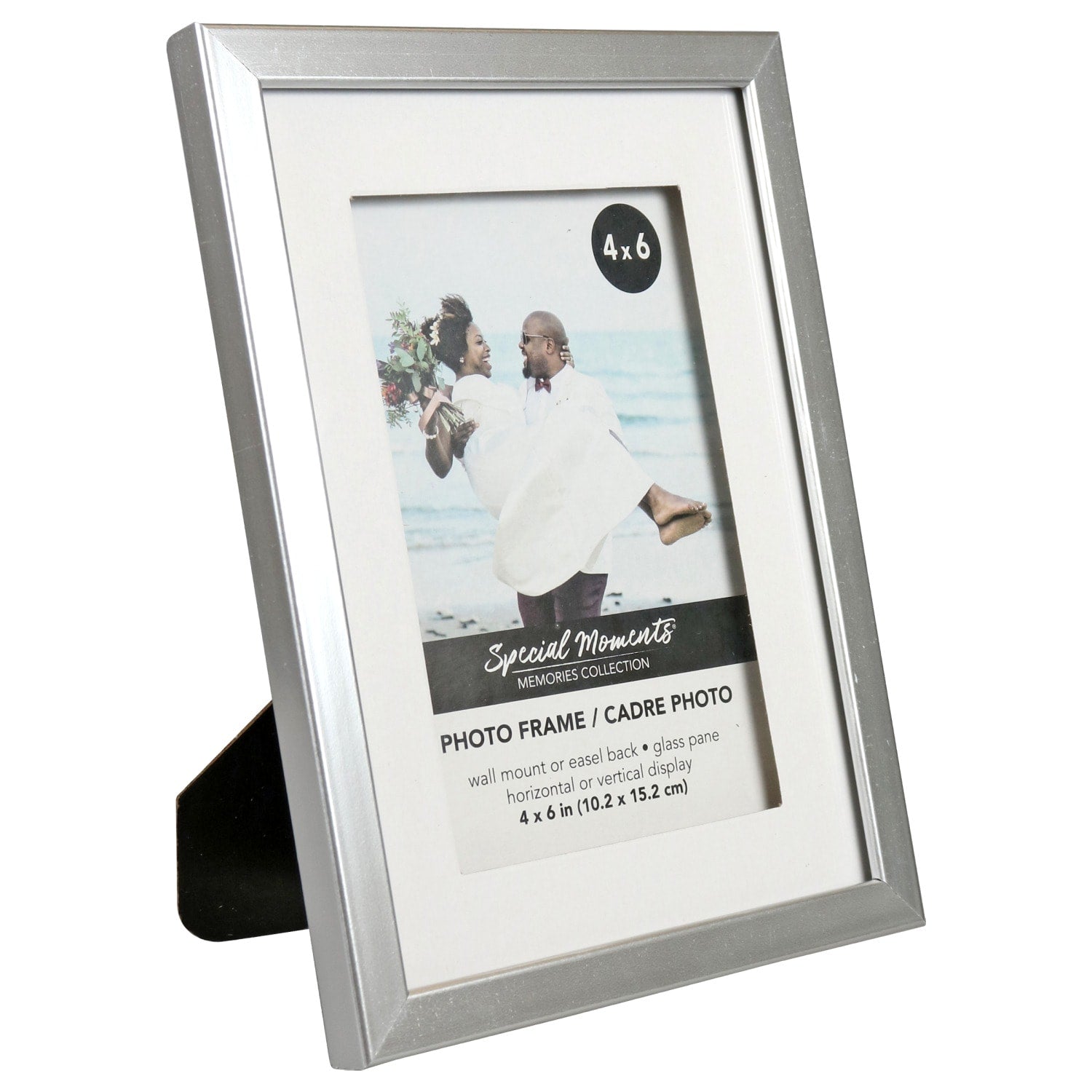 Classic Silver Matted Picture Frame, 4x6 in. (Pack of 12)
