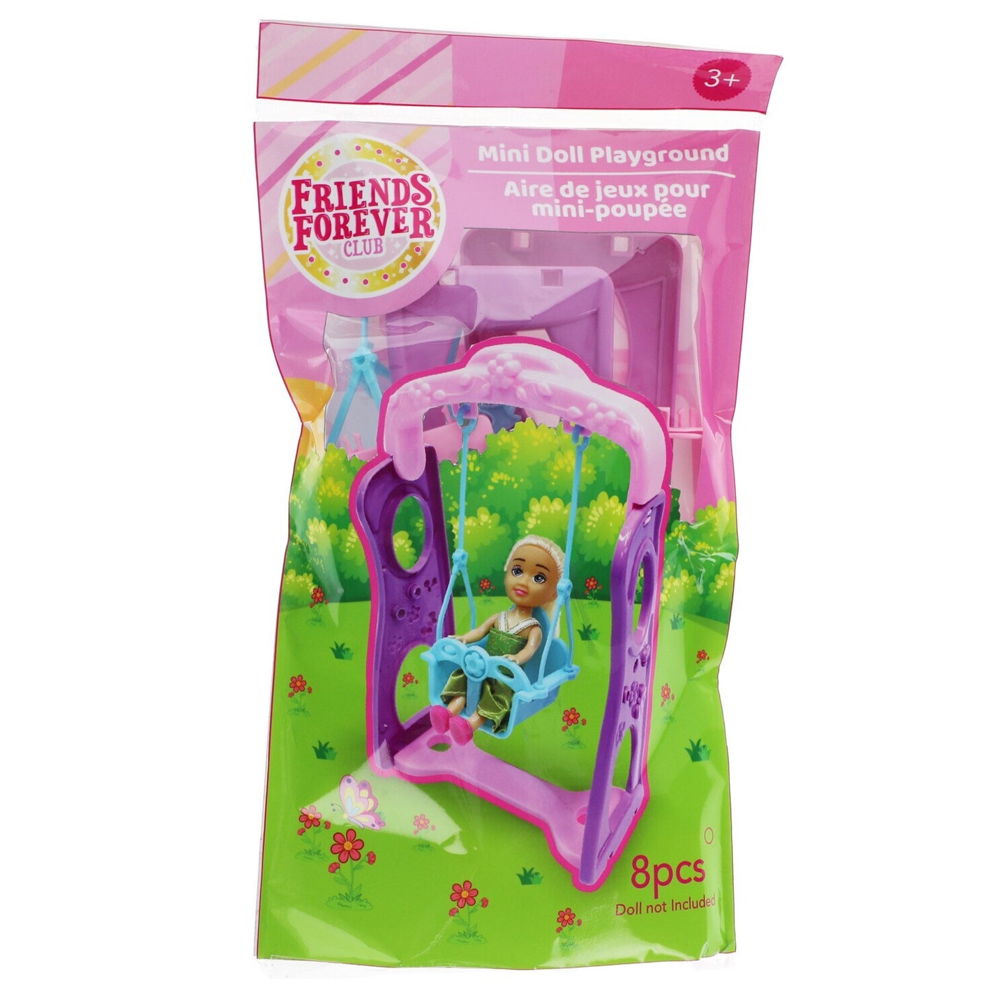 Mini Doll Playground Set, 8-pc. (Pack of 24)