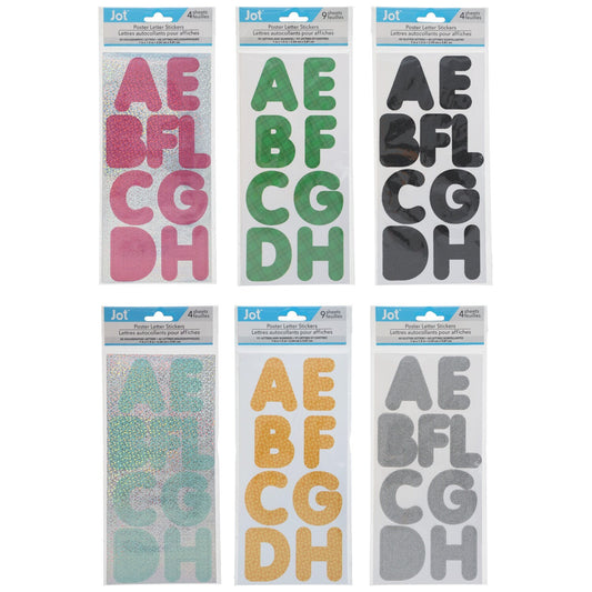 Jot Poster Letter Stickers (Pack of 36)