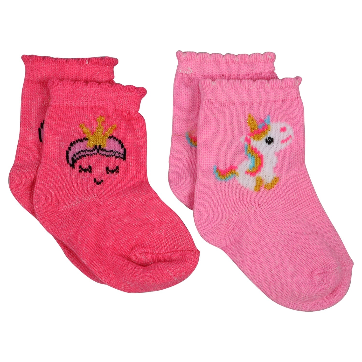 Angel of Mine Colorful Baby Socks, 2-ct. Packs (Pack of 36)