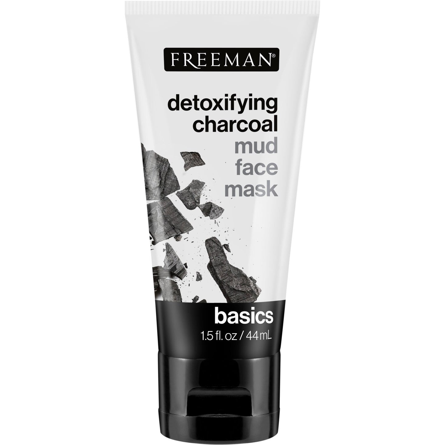 Freeman Detoxifying Charcoal Mud Face Masks, 1.5 oz. Tubes (Pack of 12)
