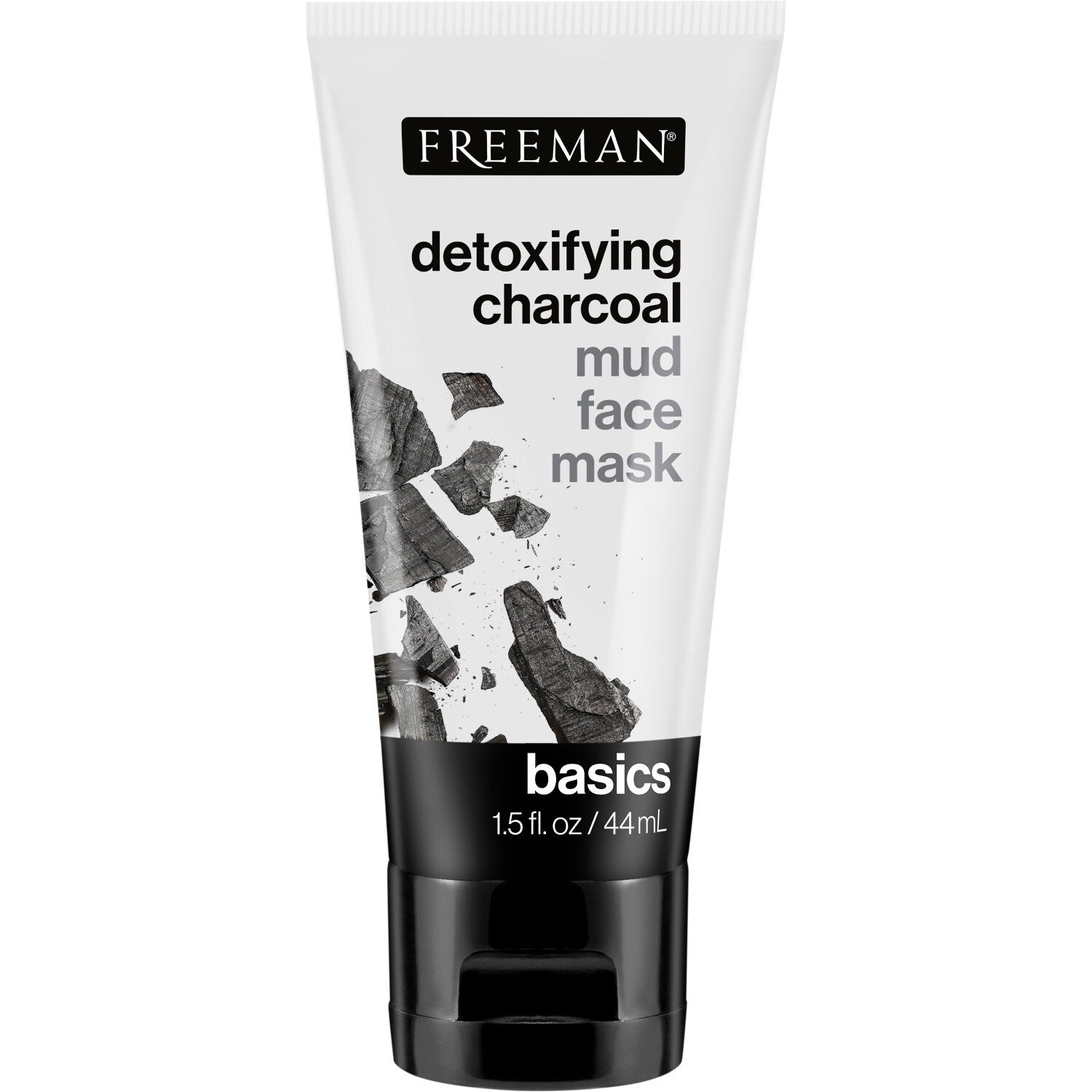 Freeman Detoxifying Charcoal Mud Face Masks, 1.5 oz. Tubes (Pack of 12)