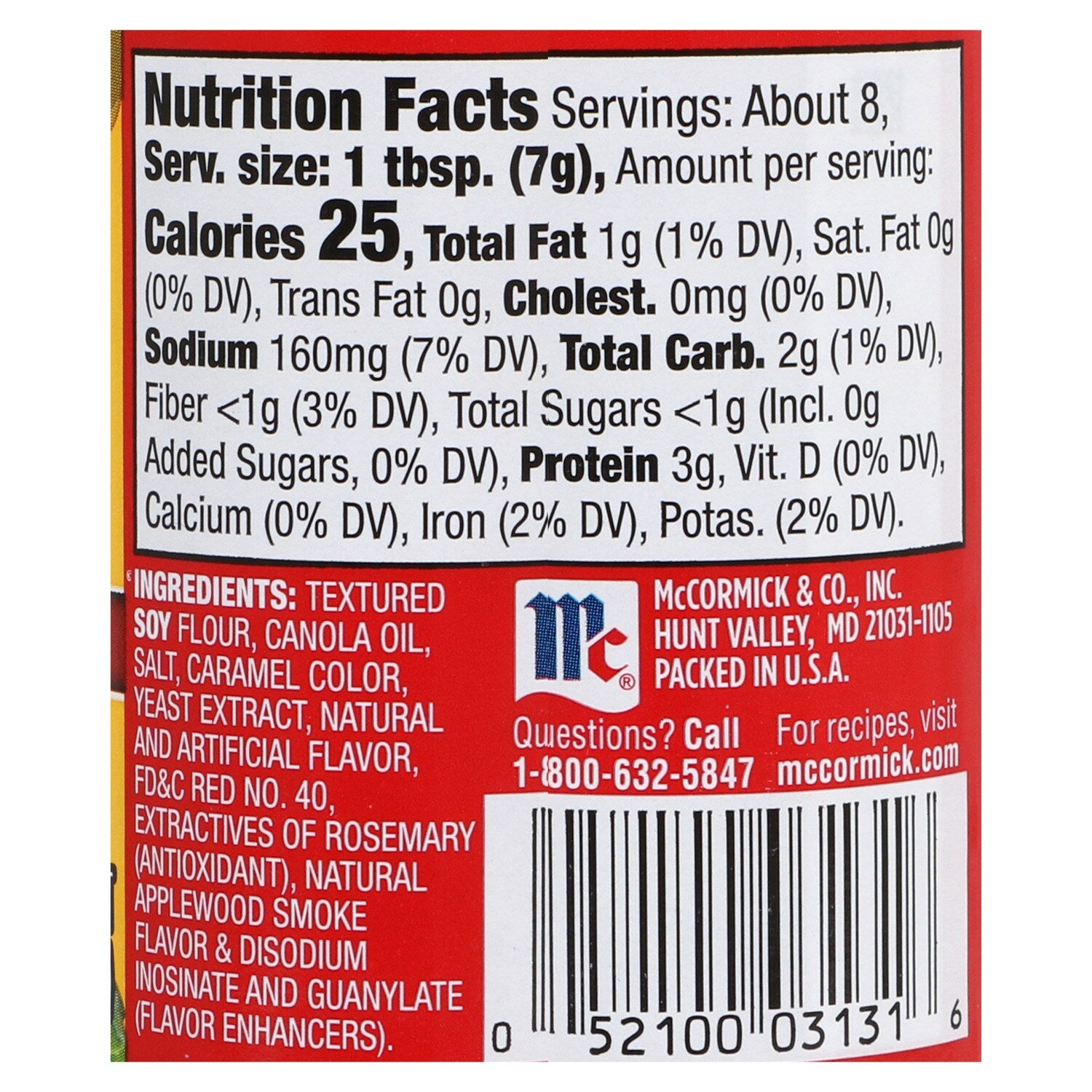 McCormick Bac'n Pieces Applewood-Smoked Bacon-Flavored Bits 1.87 oz (Pack of 12)