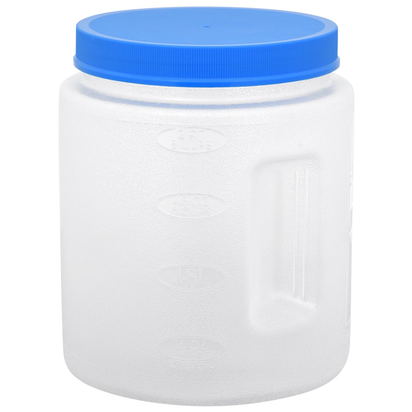 Large Plastic Canisters with Twist-On Lids, 2 Qt. (Pack of 24)