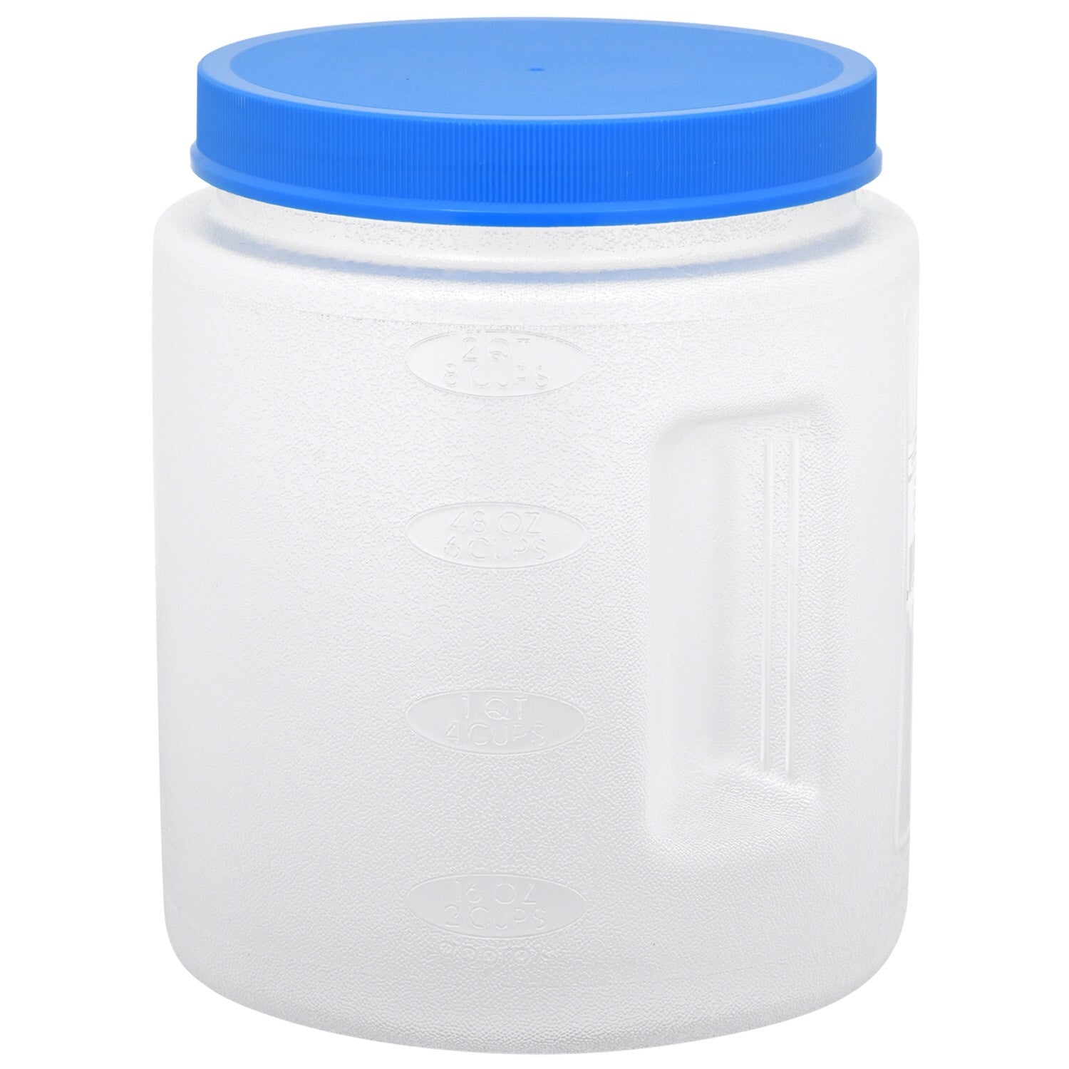 Large Plastic Canisters with Twist-On Lids, 2 Qt. (Pack of 24)