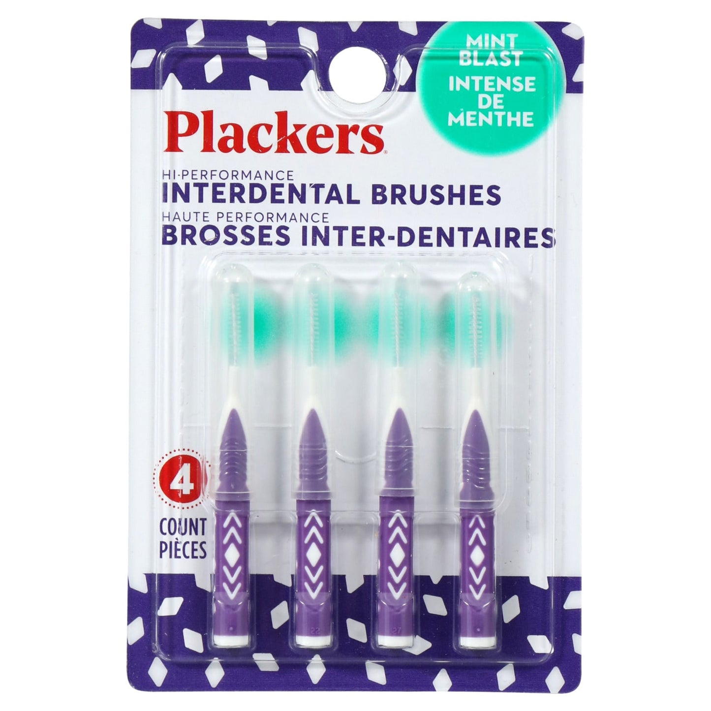 Plackers Interdental Brushes, 4-ct. Packs (Pack of 24)