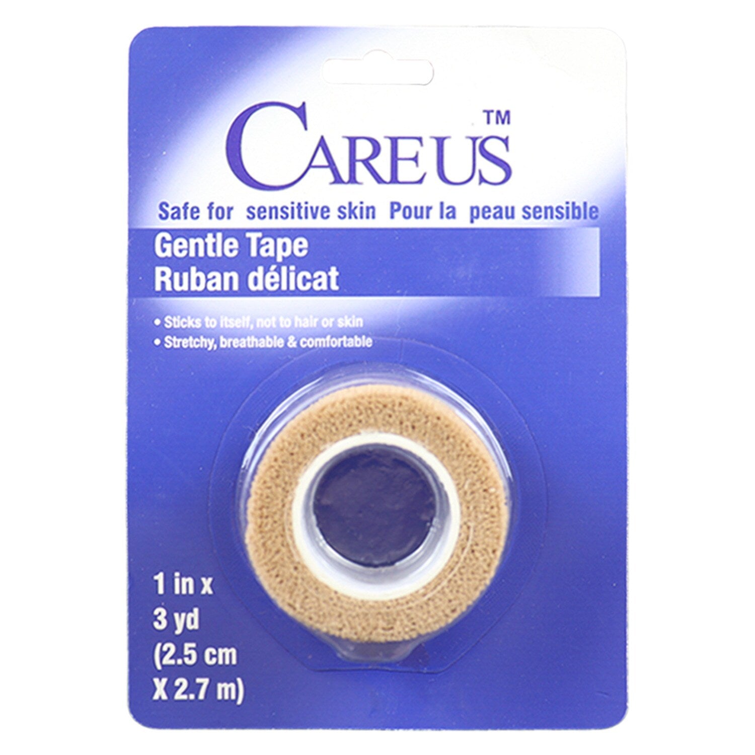 Care Us Gentle Medical Tape, 1-in. x 3-yd. Rolls (Pack of 24)