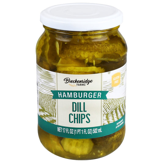 Breckenridge Farms Hamburger Dill Pickle Chips, 17 oz. (Pack of 12)