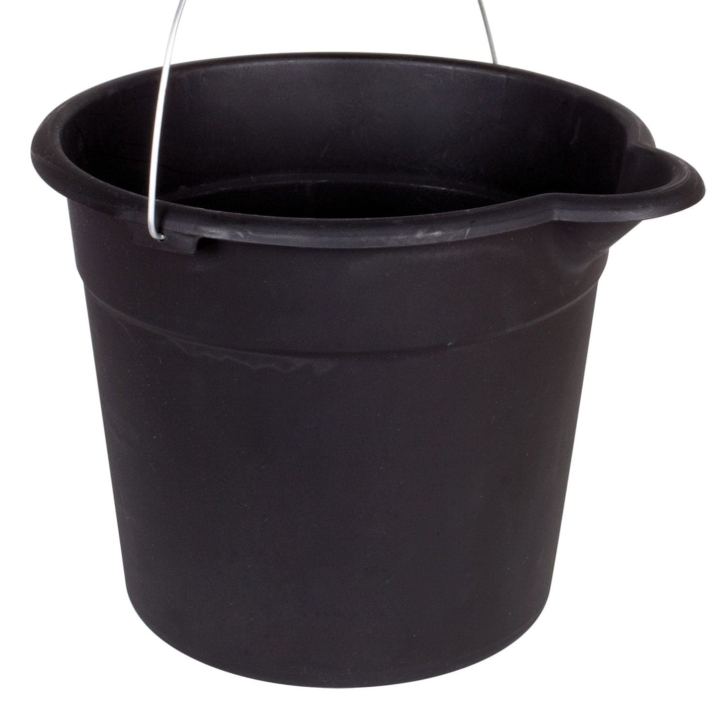 Black Plastic Buckets with Handles, 9-qt. (Pack of 4)