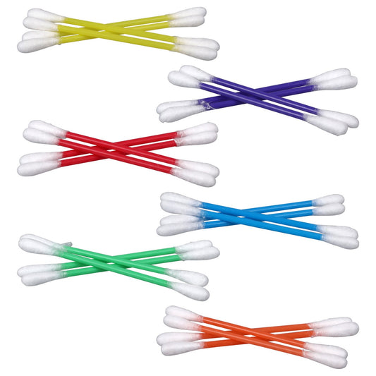 Assured Cotton Swabs with Colorful Plastic Sticks, 300-ct. Packs (Pack of 36)