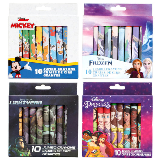 Licensed Character Jumbo Crayon Packs, 10-ct. Packs (Pack of 24)