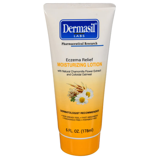Dermasil Eczema Relief Moisturizing Lotion, 6 oz. Tubes (Pack of 12)
