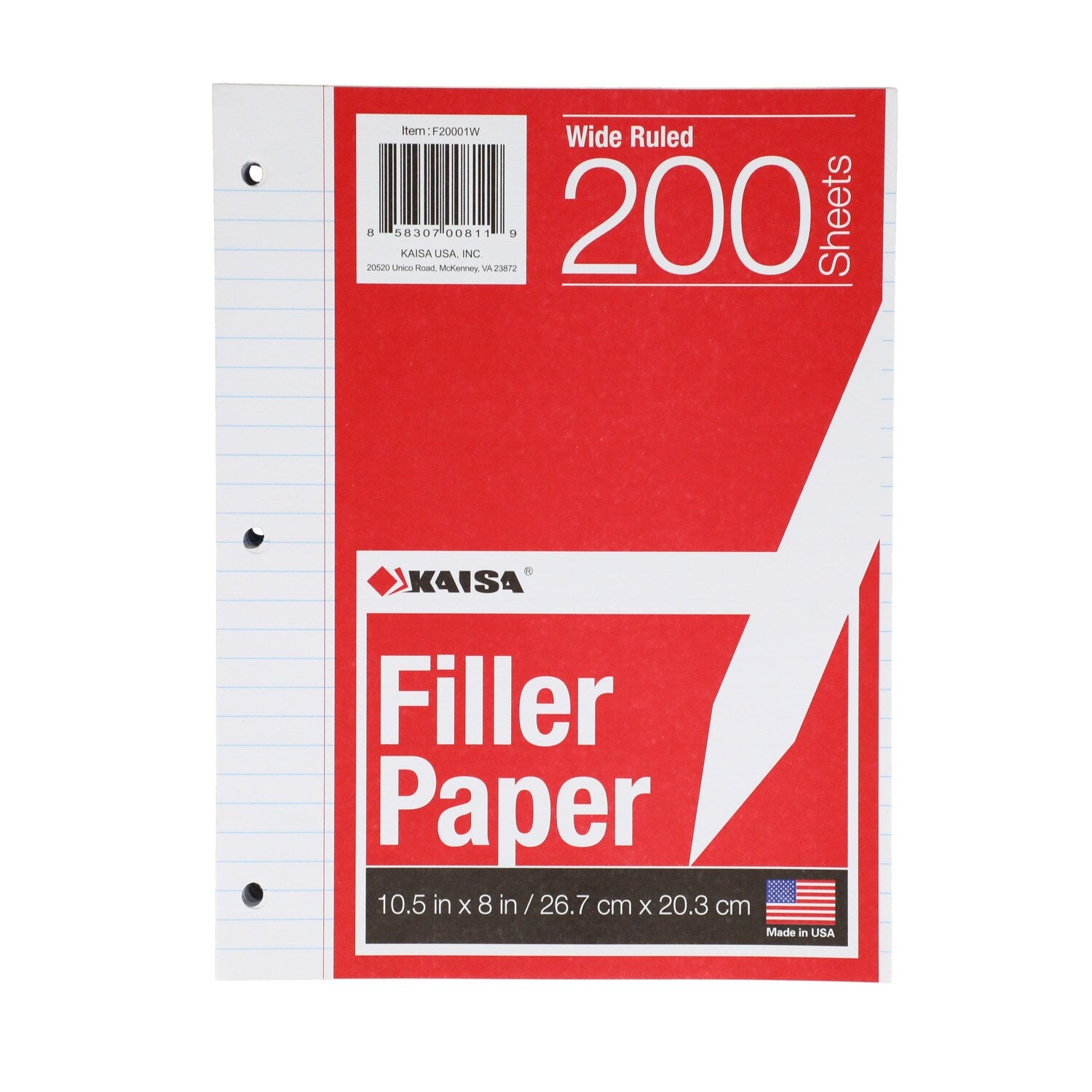 Wide-Ruled Filler Paper, 200-ct. (Pack of 16)