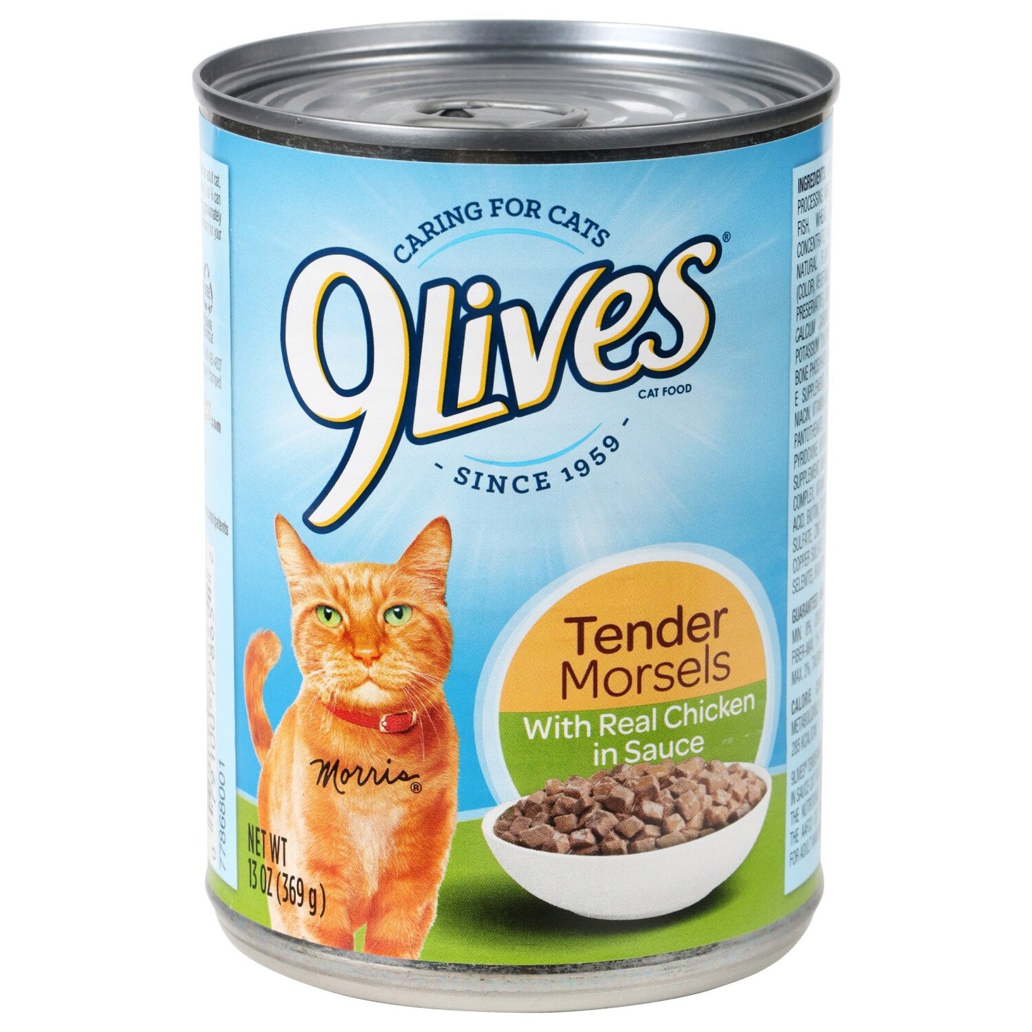 9Lives Tender Morsels Wet Cat Food with Real Chicken, 13 oz. Cans (Pack of 12)