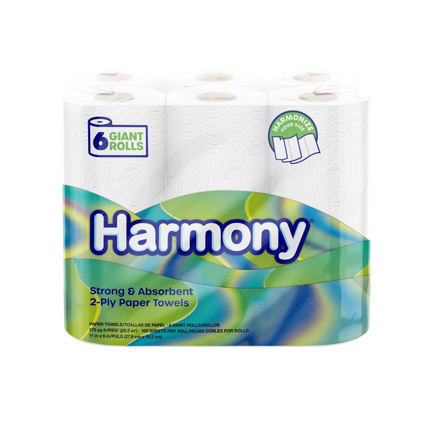 Harmony Giant Paper Towel Rolls, 6-ct. (Pack of 4)