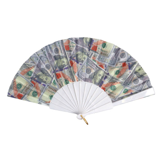 Money Design Foldable Hand Fans, 9x1.25x0.75 in. (Pack of 24)